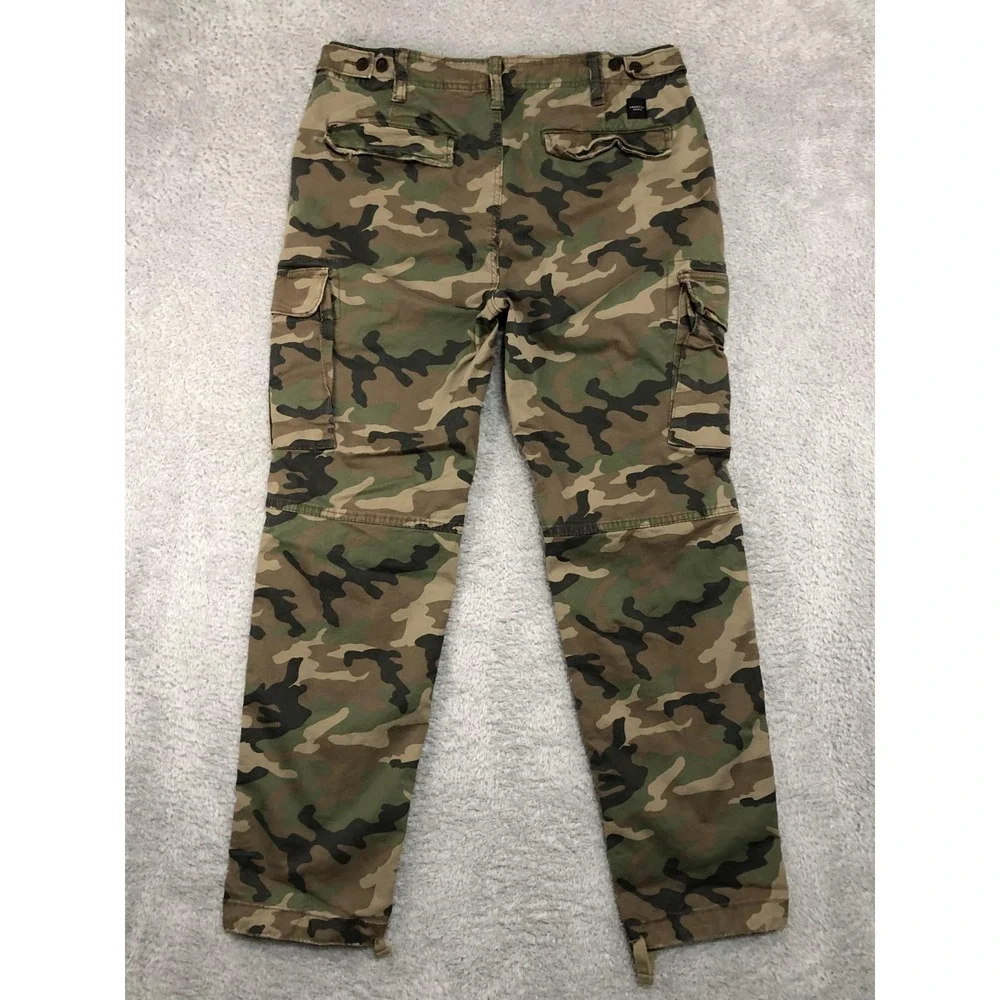 American Eagle Pants Mens 34x29 (Tag 32x32) Camo Slim Lived in Cargo Distressed